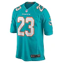 Zennovawear Men's Miami Dolphins Jeff Wilson Jr. Aqua Game Player Jersey