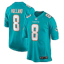 Zennovawear Men's Miami Dolphins Jevon Holland Aqua Game Player Jersey