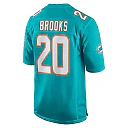 Zennovawear Men's Miami Dolphins Jordyn Brooks Aqua Game Jersey