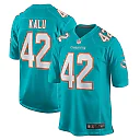 Zennovawear Men's Miami Dolphins Joshua Kalu Aqua Team Game Jersey