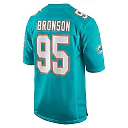 Zennovawear Men's Miami Dolphins Josiah Bronson Aqua Home Game Player Jersey