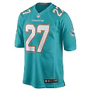 Zennovawear Men's Miami Dolphins Keion Crossen Aqua Game Player Jersey
