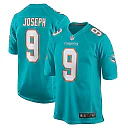 Zennovawear Men's Miami Dolphins Kelvin Joseph Aqua Team Game Jersey