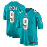 Zennovawear Men's Miami Dolphins Kelvin Joseph Aqua Team Game Jersey