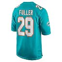 Zennovawear Men's Miami Dolphins Kendall Fuller Aqua Game Jersey