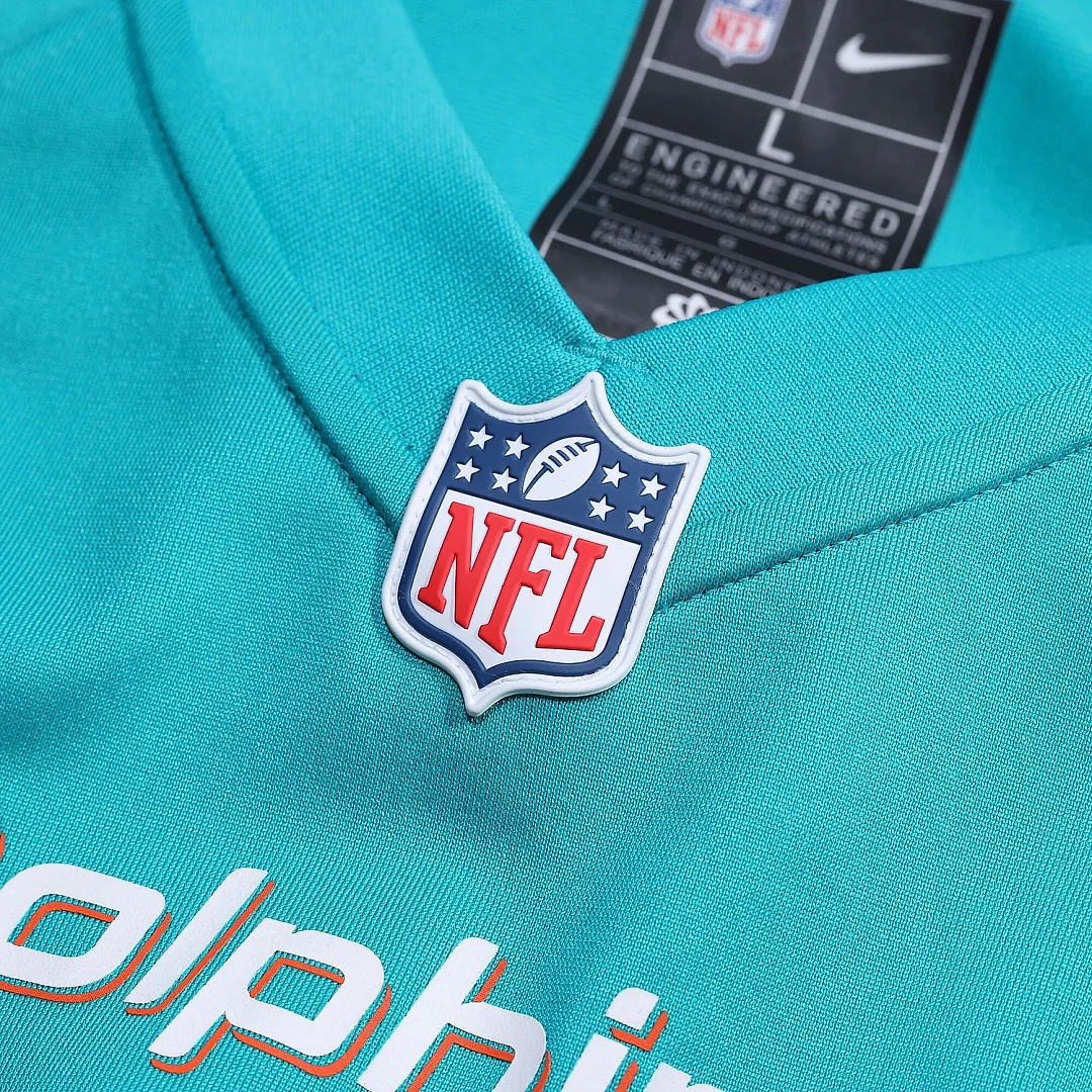 Zennovawear Men's Miami Dolphins Kendall Lamm Aqua Home Game Player Jersey