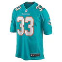 Zennovawear Men's Miami Dolphins Lamical Perine Aqua Home Game Player Jersey