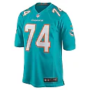 Zennovawear Men's Miami Dolphins Liam Eichenberg Aqua Game Jersey