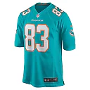 Zennovawear Men's Miami Dolphins Malik Washington Aqua Game Jersey