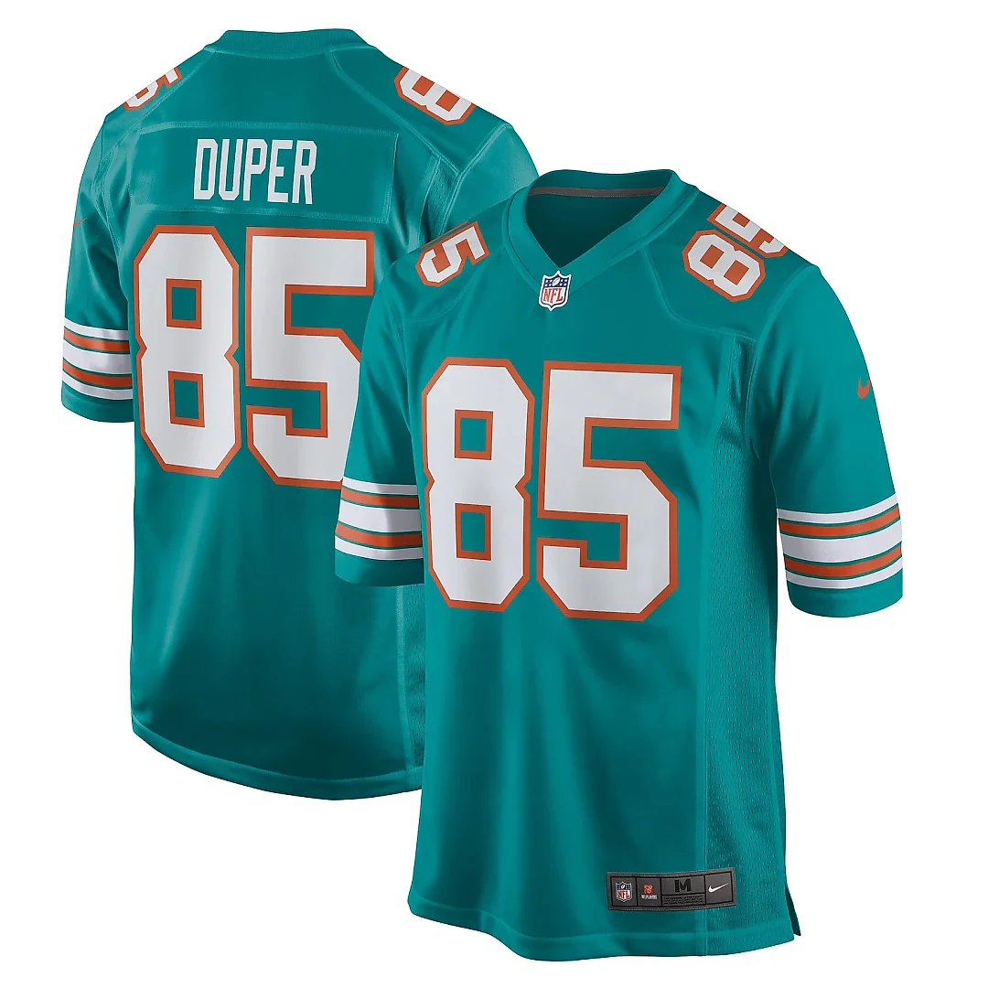 Zennovawear Men's Miami Dolphins Mark Duper Aqua Retired Player Jersey