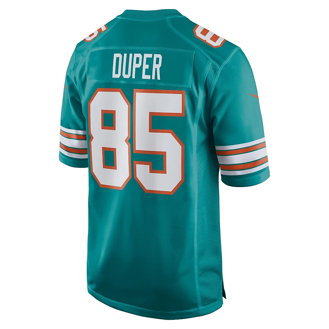 Zennovawear Men's Miami Dolphins Mark Duper Aqua Retired Player Jersey