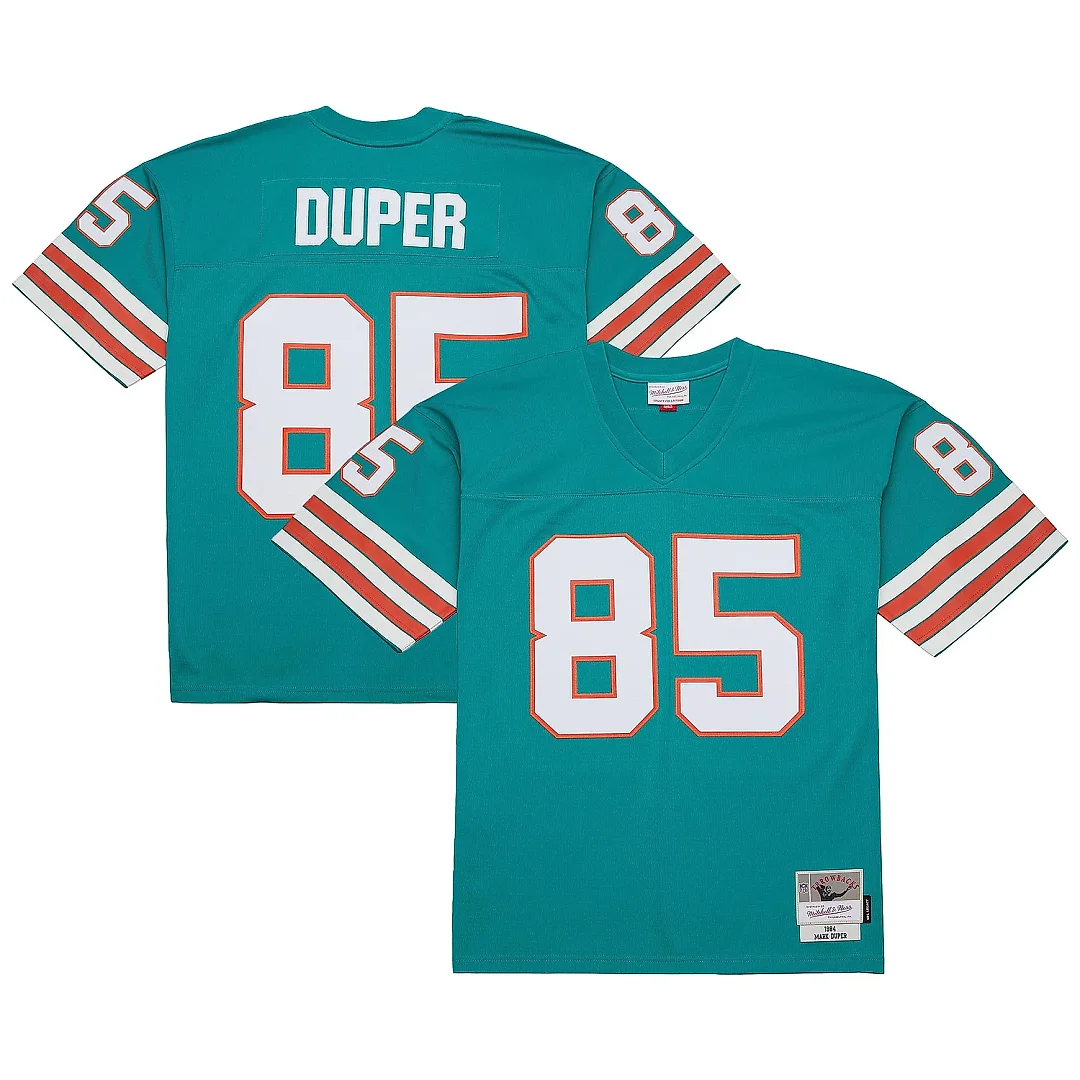 Zennovawear Men's Miami Dolphins Mark Duper Mitchell & Ness Aqua Legacy Jersey
