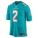 Zennovawear Men's Miami Dolphins Matt Haack Aqua Game Jersey