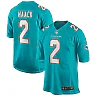 Zennovawear Men's Miami Dolphins Matt Haack Aqua Game Jersey
