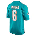 Zennovawear Men's Miami Dolphins Melvin Ingram Aqua Home Game Player Jersey