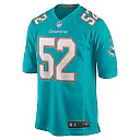 Zennovawear Men's Miami Dolphins Patrick Paul Aqua Game Jersey