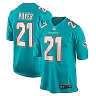 Zennovawear Men's Miami Dolphins Poyer Aqua Game Jersey