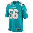 Zennovawear Men's Miami Dolphins Quinton Bell Aqua Game Jersey