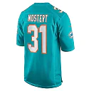 Zennovawear Men's Miami Dolphins Raheem Mostert Aqua Game Jersey