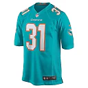 Zennovawear Men's Miami Dolphins Raheem Mostert Aqua Game Jersey