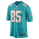 Zennovawear Men's Miami Dolphins River Cracraft Aqua Game Player Jersey
