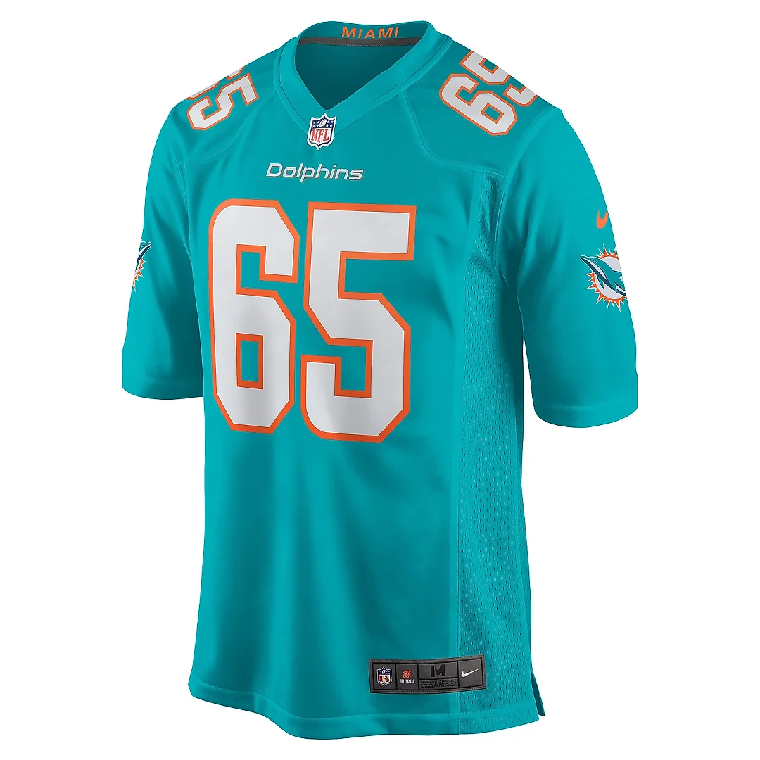 Zennovawear Men's Miami Dolphins Robert Jones Aqua Game Jersey
