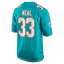 Zennovawear Men's Miami Dolphins Siran Neal Aqua Game Jersey