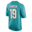 Zennovawear Men's Miami Dolphins Skylar Thompson Aqua Game Player Jersey