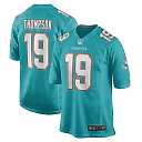 Zennovawear Men's Miami Dolphins Skylar Thompson Aqua Game Player Jersey