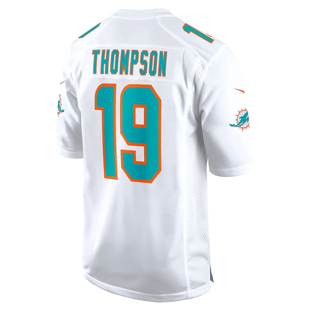 Zennovawear Men's Miami Dolphins Skylar Thompson White Game Player Jersey