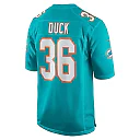 Zennovawear Men's Miami Dolphins Storm Duck Aqua Game Jersey