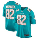 Zennovawear Men's Miami Dolphins Tahj Washington Aqua Game Jersey