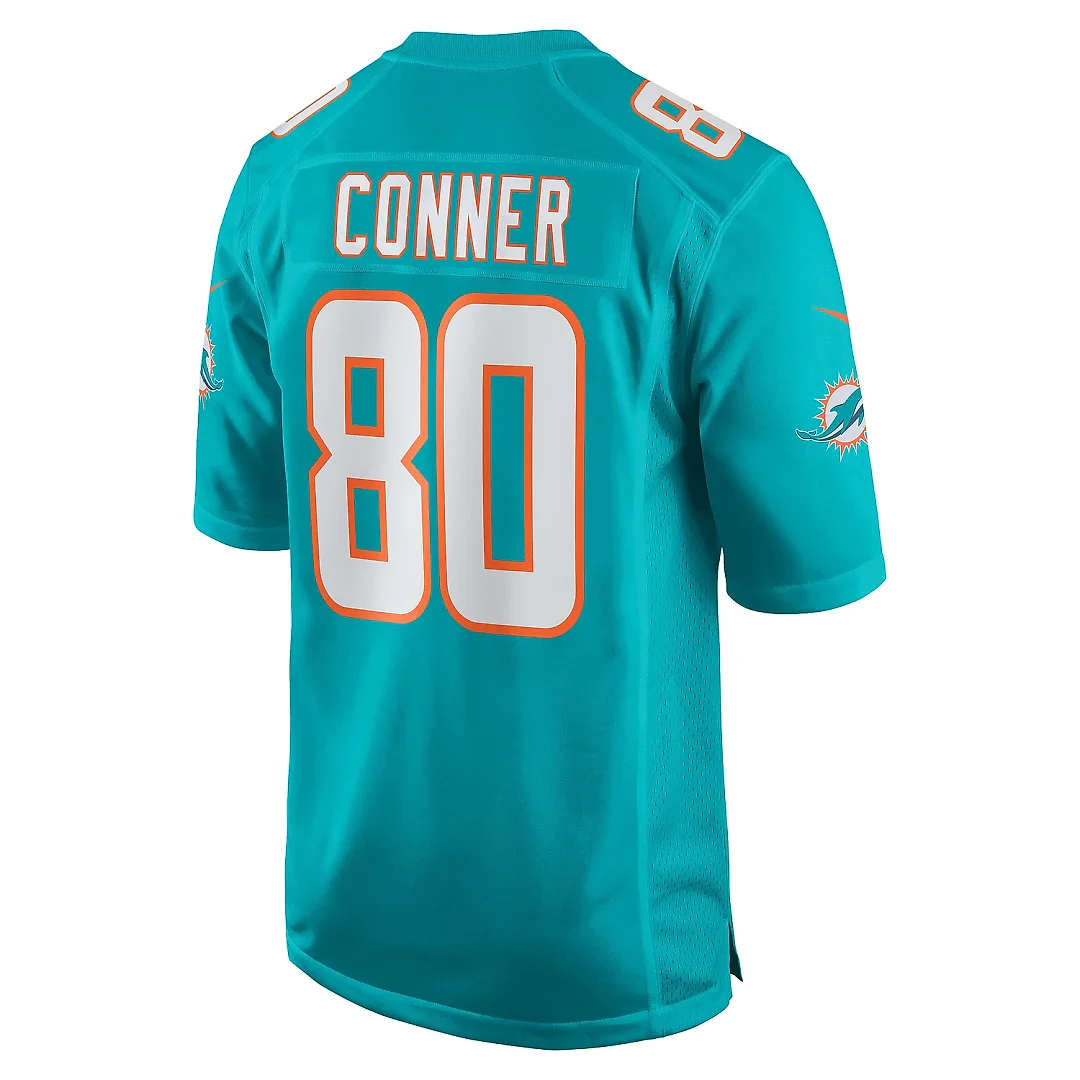 Zennovawear Men's Miami Dolphins Tanner Conner Aqua Home Game Player Jersey