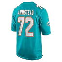 Zennovawear Men's Miami Dolphins Terron Armstead Aqua Game Jersey