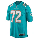 Zennovawear Men's Miami Dolphins Terron Armstead Aqua Game Jersey