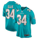 Zennovawear Men's Miami Dolphins Tino Ellis Aqua Home Game Player Jersey