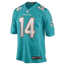 Zennovawear Men's Miami Dolphins Trent Sherfield Aqua Game Player Jersey
