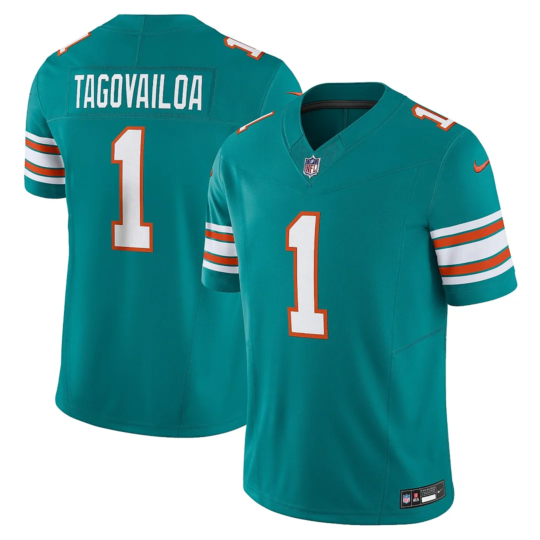 Zennovawear Men's Miami Dolphins Tua Tagovailoa Aqua Vapor F.U.S.E. Limited Jersey