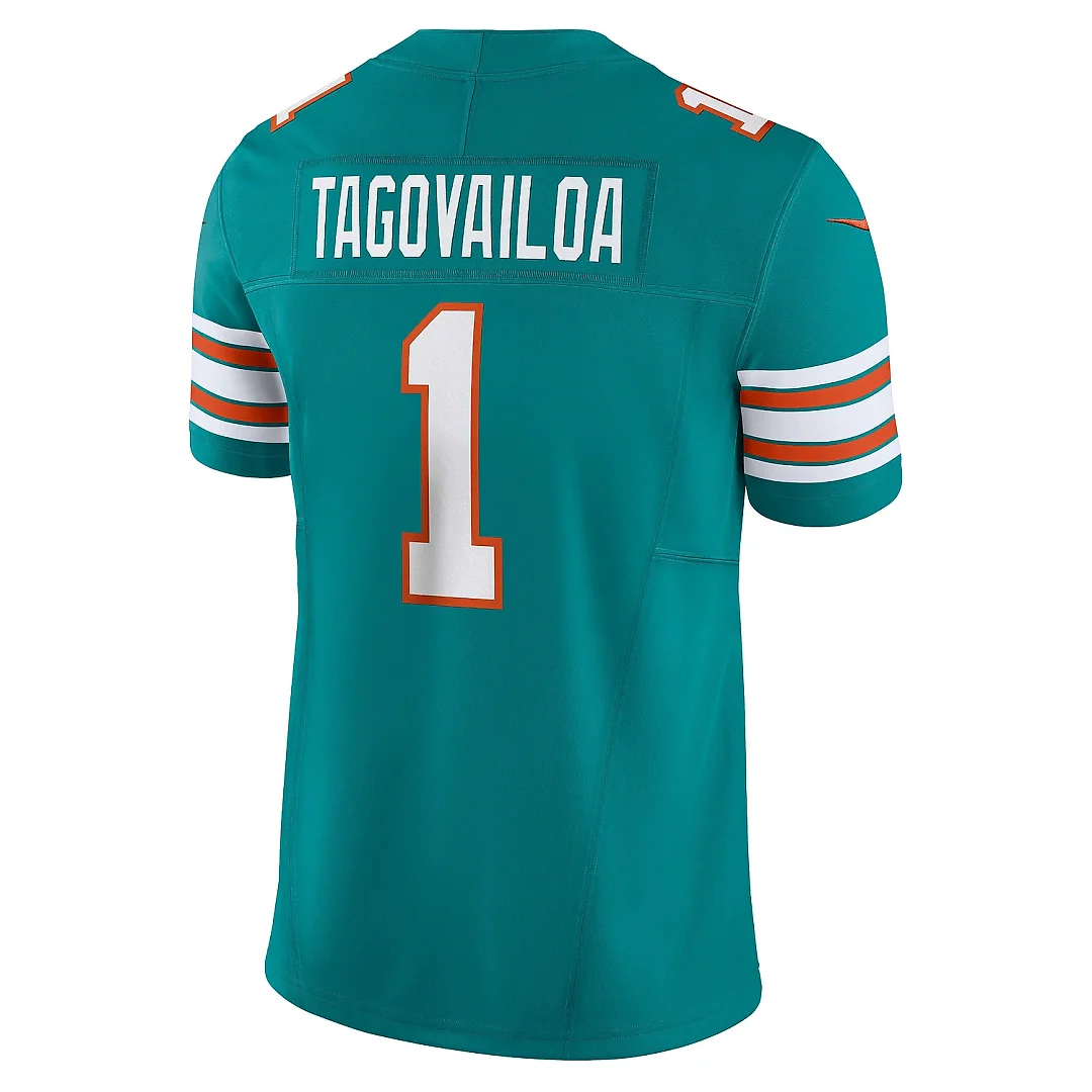 Zennovawear Men's Miami Dolphins Tua Tagovailoa Aqua Vapor F.U.S.E. Limited Jersey