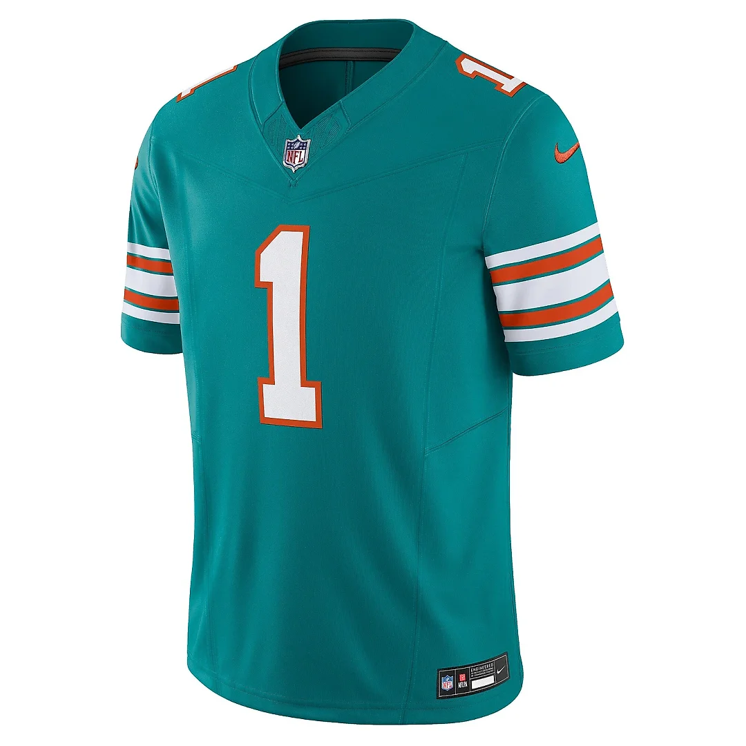 Zennovawear Men's Miami Dolphins Tua Tagovailoa Aqua Vapor F.U.S.E. Limited Jersey