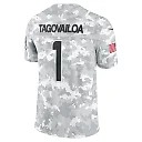 Zennovawear Men's Miami Dolphins Tua Tagovailoa Arctic Camo 2024 Salute to Service Limited Jersey