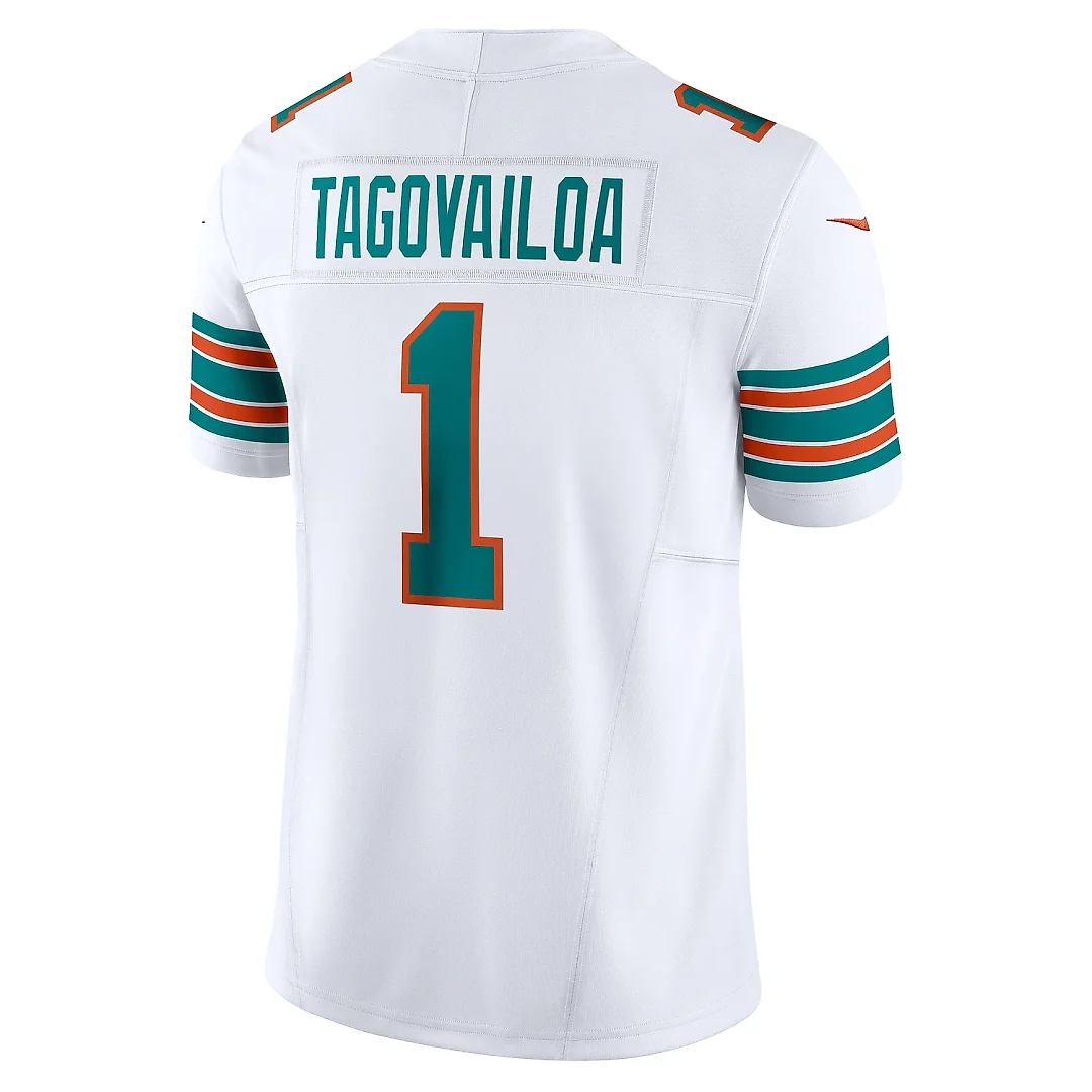 Zennovawear Men's Miami Dolphins Tua Tagovailoa White Vapor F.U.S.E. Limited Jersey