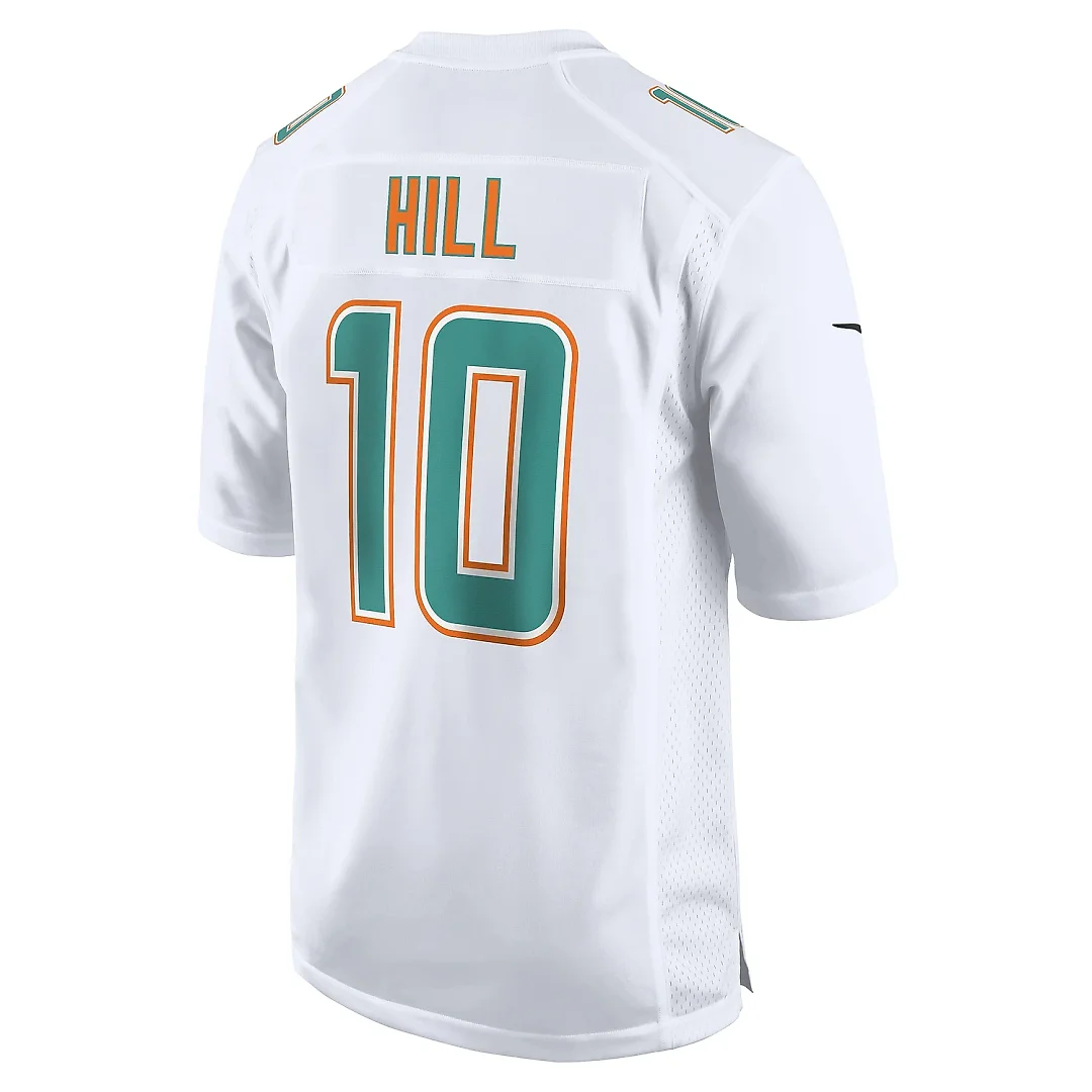 Zennovawear Men's Miami Dolphins Tyreek Hill White Fashion Game Jersey