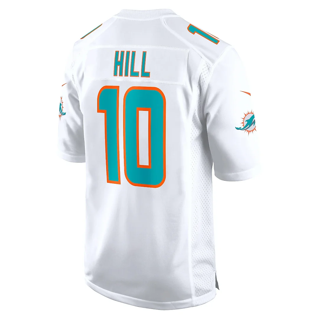 Zennovawear Men's Miami Dolphins Tyreek Hill White Game Jersey