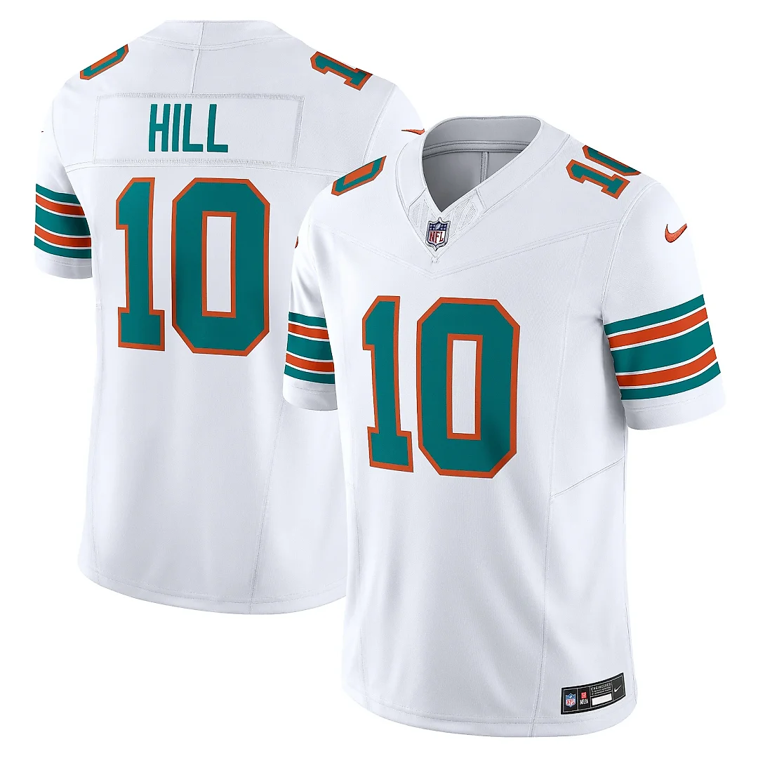 Zennovawear Men's Miami Dolphins Tyreek Hill White Vapor F.U.S.E. Limited Jersey