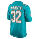 Zennovawear Men's Miami Dolphins Verone McKinley III Aqua Game Player Jersey
