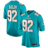 Zennovawear Men's Miami Dolphins Zach Sieler Aqua Game Jersey