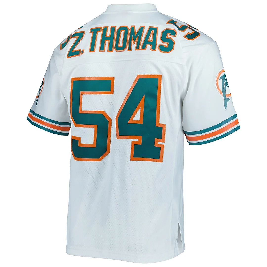 Zennovawear Men's Miami Dolphins Zach Thomas Mitchell & Ness White Legacy Jersey