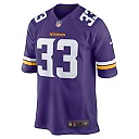 Zennovawear Men's Minnesota Vikings Aaron Jones Purple Game Player Jersey