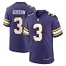 Zennovawear Men's Minnesota Vikings Addison Purple Classic Player Game Jersey